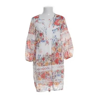 Klänning (Vit, Flerfärgad) från Milady Polyester
