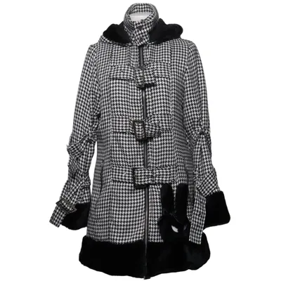 Frakke (Sort, Hvid) fra Hell Bunny Bomuld, Polyester, Viscose