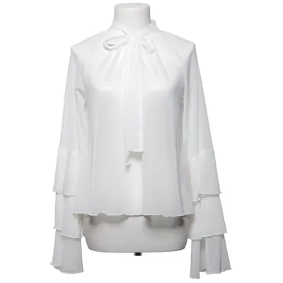 Knytblus (Vit) från Nelly Elastan, Polyester