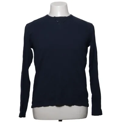 Henley shirt (Blauw) van !Solid Katoen