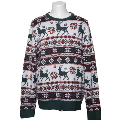 Julesweater (Hvid, Grøn, Rød) fra Lindbergh White Akryl