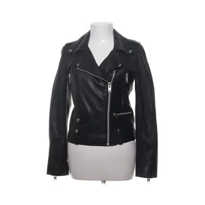 Bikerjacka (Svart) från Munderingskompagniet Bomull, Skinn, Polyester