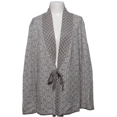 Wrap cardigan (Gray, White) from Happy Holly Cotton