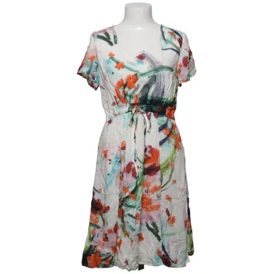 Dress (White, Multicolored) from Mingel Viscose