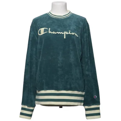 Sweatshirt (Grøn, Hvid) fra Champion Bomuld, Polyester