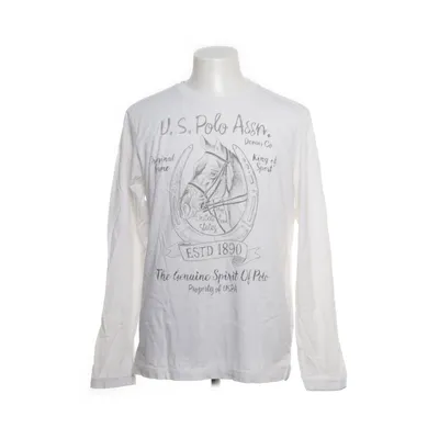 Långärmad t-shirt (Vit, Grå) från U.S. Polo Assn. Bomull