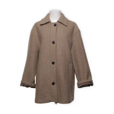Frakke (Beige) fra Mango Polyester, Viscose, Uld