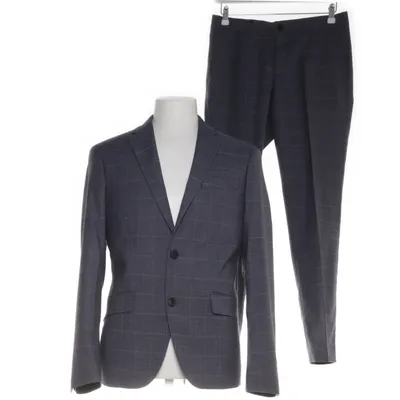 Kostym (Grå) från Lindbergh White Elastan, Polyester, Viskos