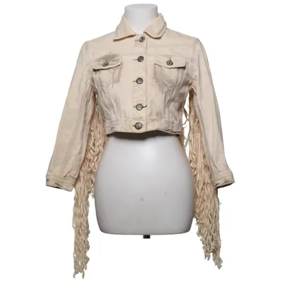 Jeansjacka (Beige) från Topshop Unique Bomull