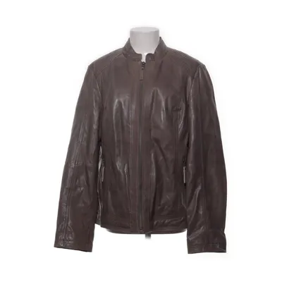 Leren jack (Grijs) van Garden Romantic Katoen, Leer, Polyester