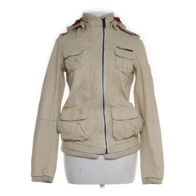 Læderjakke (Beige, Flerfarvet) fra Superdry Polyester, Læder