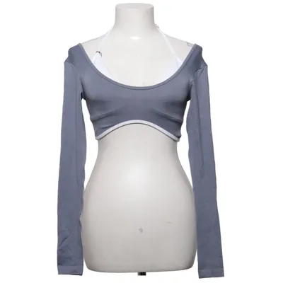 Crop top (Grå, Vit) från Teveo Elastan, Polyamid, Polyester