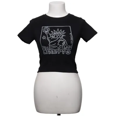 T-shirt (Sort, Hvid) fra Keith Haring Bomuld, Elastan