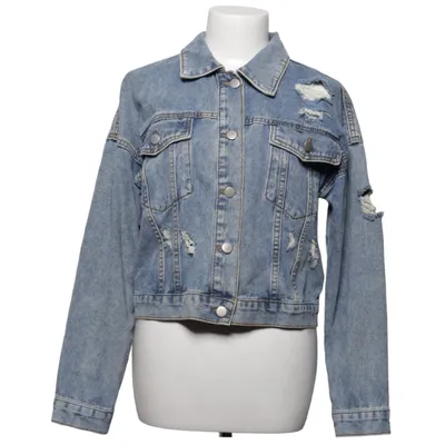 Jeansjacka (Blå) från Boohoo Blue Bomull, Polyester