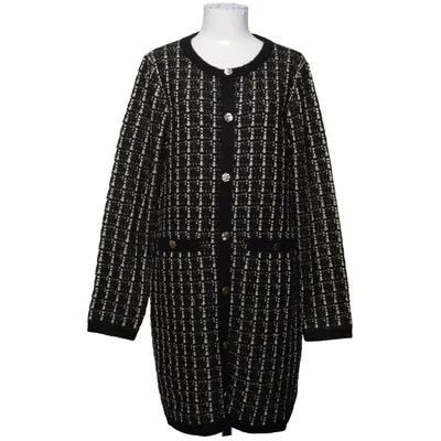 Cardigan (Sort, Beige) fra Tahari Elastan, Metallfiber, Polyester, Viscose, Uld