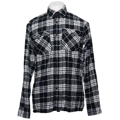 Flannel shirt (Black, White) from Perzoni Cotton