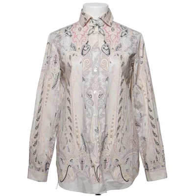 Blus (Beige, Flerfärgad) från Etro Bomull, Elastan