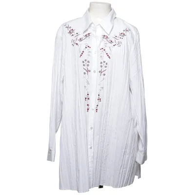 Shirt (White) from Selection by Ulla Popken Cotton, Polyester