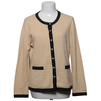 Strickjacke (Beige, Schwarz) von GC Fontana Kaschmir