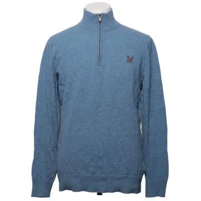 Trui (Blauw) van Crew Clothing Co. Wol