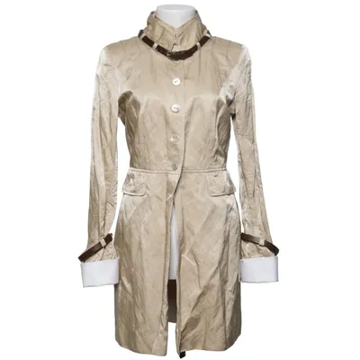 Manteau (Beige) de Mark Acétate, Coton, Fibre métallique, Polyamide