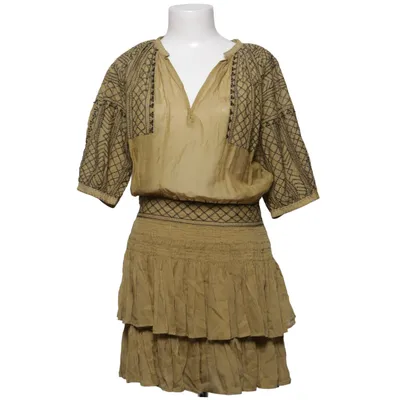 Jurk (Beige, Meerkleurig) van Vanessabruno Katoen, Polyester, Zijde