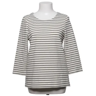 Langærmet t-shirt (Hvid, Grøn) fra Gabriella K. Bomuld, Elastan, Polyester, Viscose