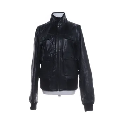 Läderjacka (Svart) från Essentiel Antwerp Skinn, Bomull