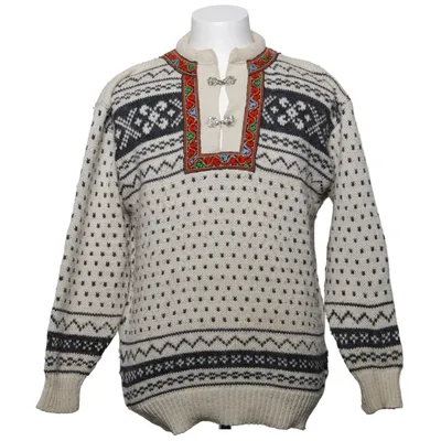 Lusekofta (Vit, Svart, Flerfärgad) från Norwegian Design Ull