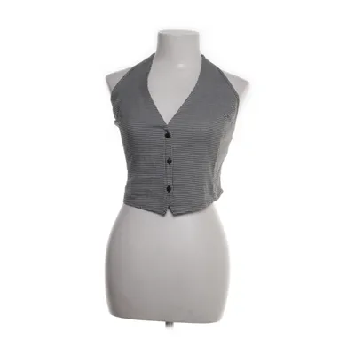 Halternecktopp (Vit, Svart) från Stradivarius Elastan, Polyester, Viskos