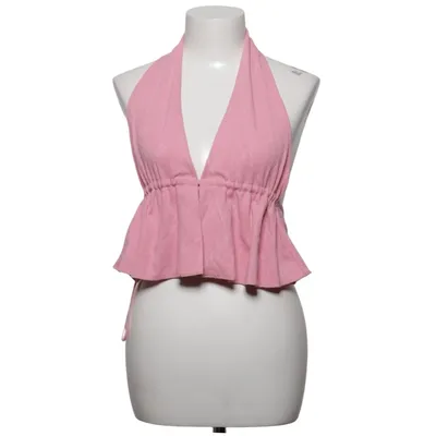 Halter neck top (Pink) from Gina Tricot Elastane, Polyester, Viscose