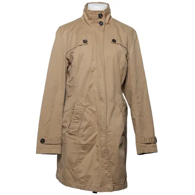 Manteau (Beige) de Flame Coton, Élasthane, Polyester