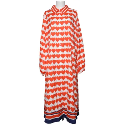 Dress (Red, White) from Shein Curve Polyester