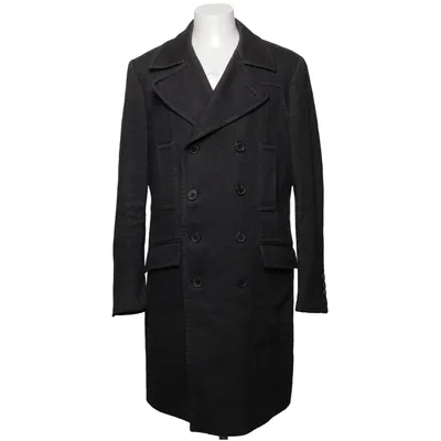 Coat (Gray) from Zara Man Cotton, Wool
