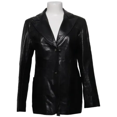 Läderkappa (Svart) från Absolu Skinn, Polyester, Viskos