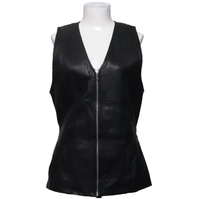 Leren vest (Zwart) van Mauritius Leer
