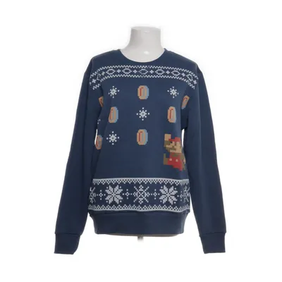 Collegetröja (Blå, Flerfärgad) från Super Mario Bomull, Polyester