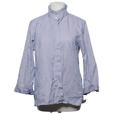 Bluse (Blå, Hvid) fra The Shirt Factory Bomuld