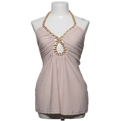 Halternek jurk (Beige) van Koucla Katoen, Polyester