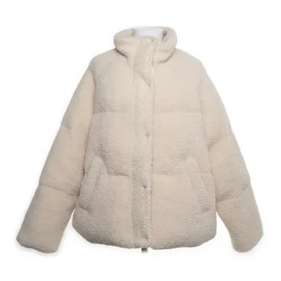 Vinterjakke (Beige) fra ASOS Bomuld, Polyester