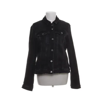 Denim jacket (Black) from Clockhouse by C&A Cotton, Elastane, Fur