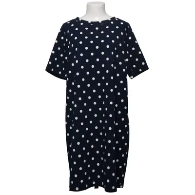 Jurk (Blauw, Wit) van Geena Elastaan, Polyester
