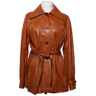 Leather jacket (Brown) from Skoftebyns Päls & Skinnaffär Leather