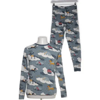 Pyjamas (Grå, Flerfärgad) från Polarn O. Pyret Elastan, Ekologisk bomull