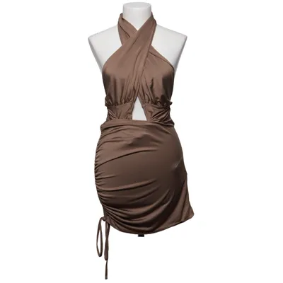 Jurk (Bruin) van D&M Elastaan, Polyester