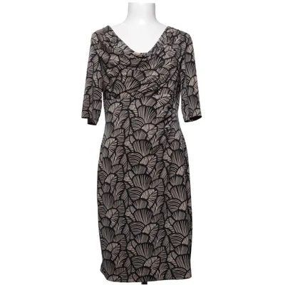 Robe (Noir, Beige) de Connected Apparel Élasthane, Polyester