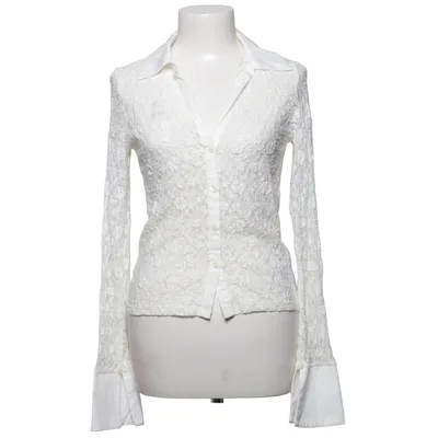 Blouse (White) from Gina Tricot Cotton, Elastane, Polyamide