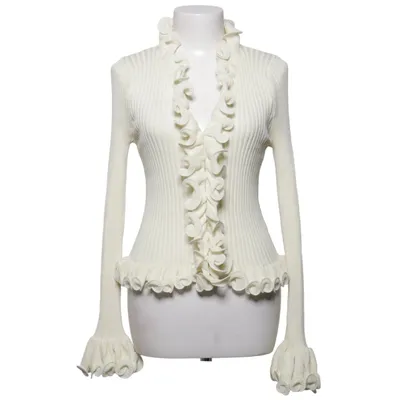 Cardigan (White) from Soky & Soka Polyester, Viscose