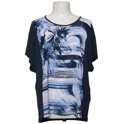 Top (Blue, White) from Bonita Polyester