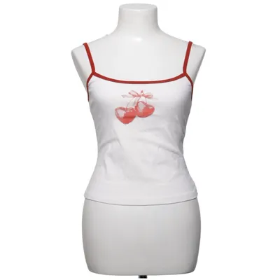 Débardeur (Blanc, Rouge) de Cider Élasthane, Viscose